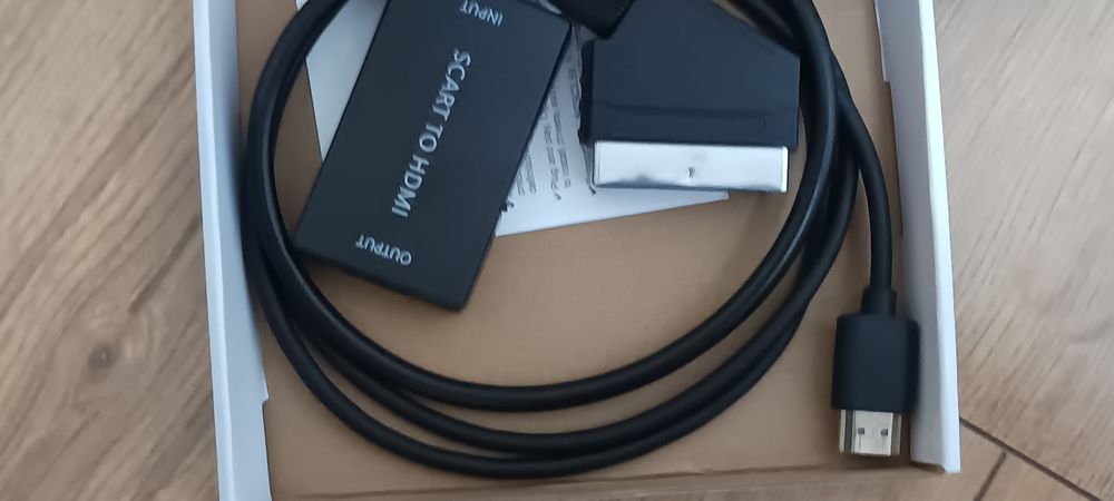 Adapter Konwerter eurozłącze Av Scart na HDMI 720P 1080p