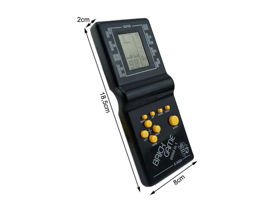 Elektroniczna gra tetris konsola kieszonkowa retro