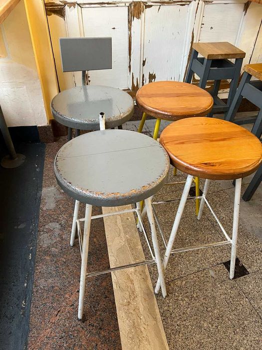 стільці барні лофт метал