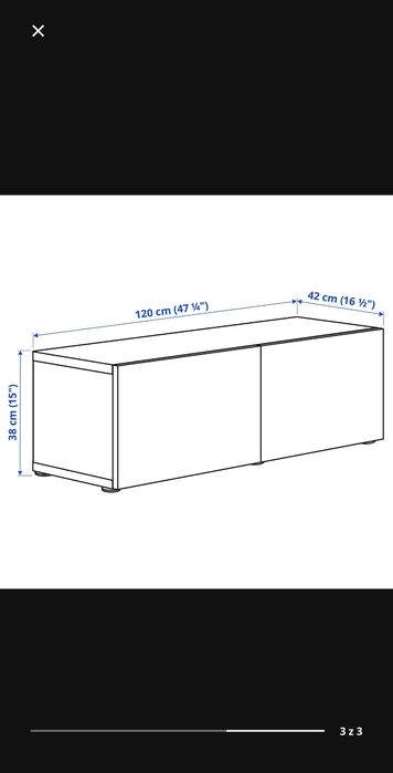 4 sztuki szafek wiszących IKEA BESTÅ