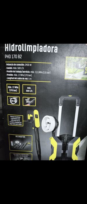 Makita de lavar á pressão parkside 170bars com lança telescolica de cerca de 5m