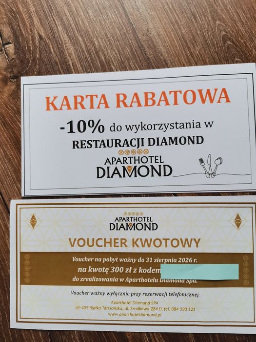 Voucher Aparthotel Diamond w Białce Tatrzańskiej plus zniżka do restau