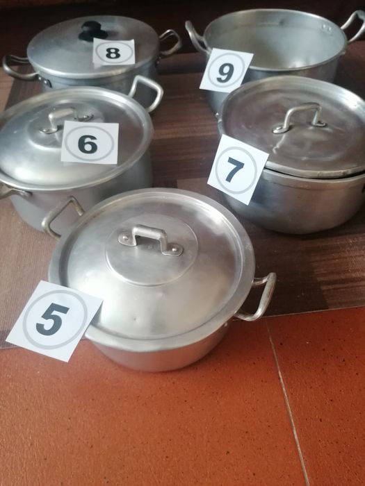 Tachos-Panelas-e outros utensílios em Alumínio - ver descrição