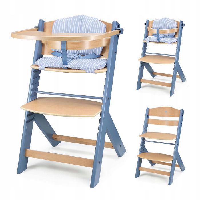 krzesełko do karmienia 2w1 kinderkraft nordic breeze enock do 10lat i 35kg
