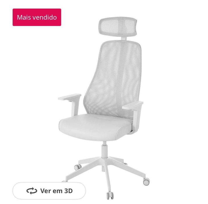 Conjunto de Cadeira para Gaming com Secretária 120x70cm