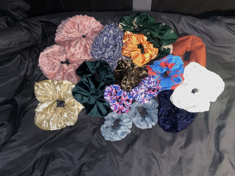 scrunchie handmade duże gumki do włosów
