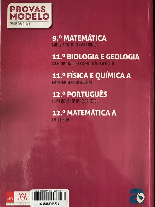 Provas Modelo Física e Química A 11.º Ano