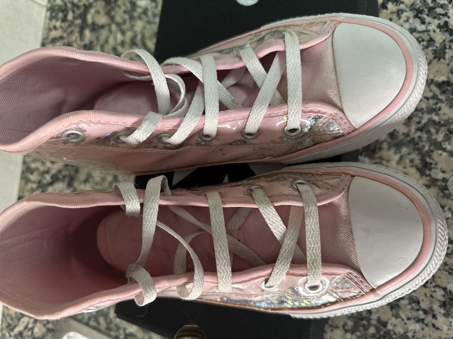 All Star Converse rosa e glitter - Tamanho 33