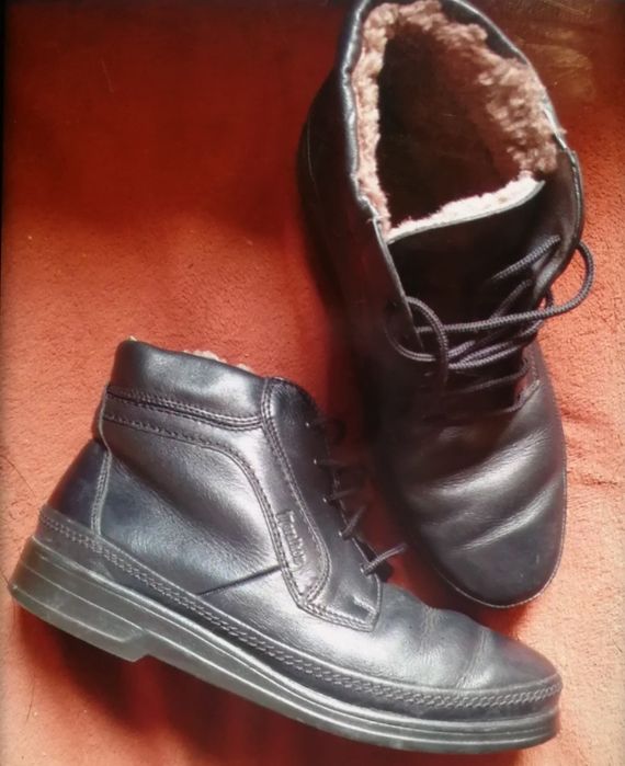 Ботинки кожаные на цигейке Salamander Marathon