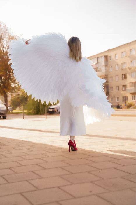 Крила Ангела гручкі для фото/відео та вечірок