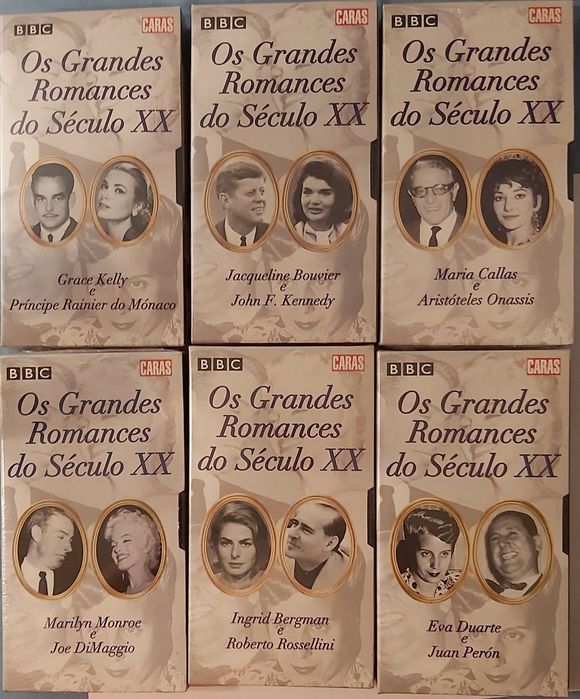Os grandes romances do séc XX coleção co.pleta de cassetes Vhs