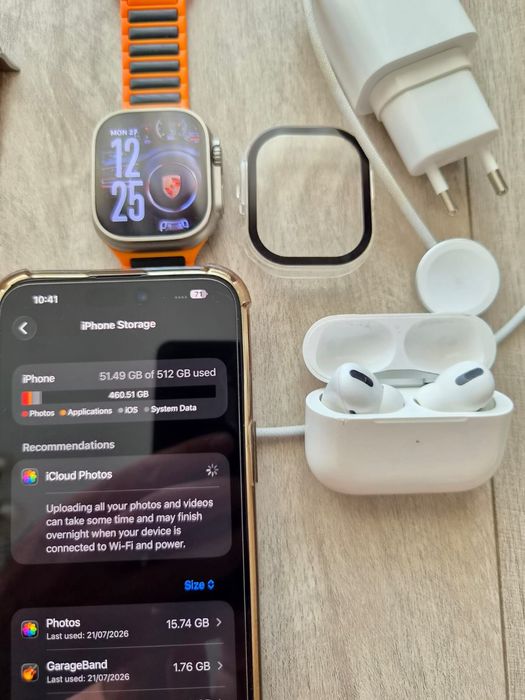 Iphone 15 pro max 512 gb+Apple Watch Ultra+2 AirPods