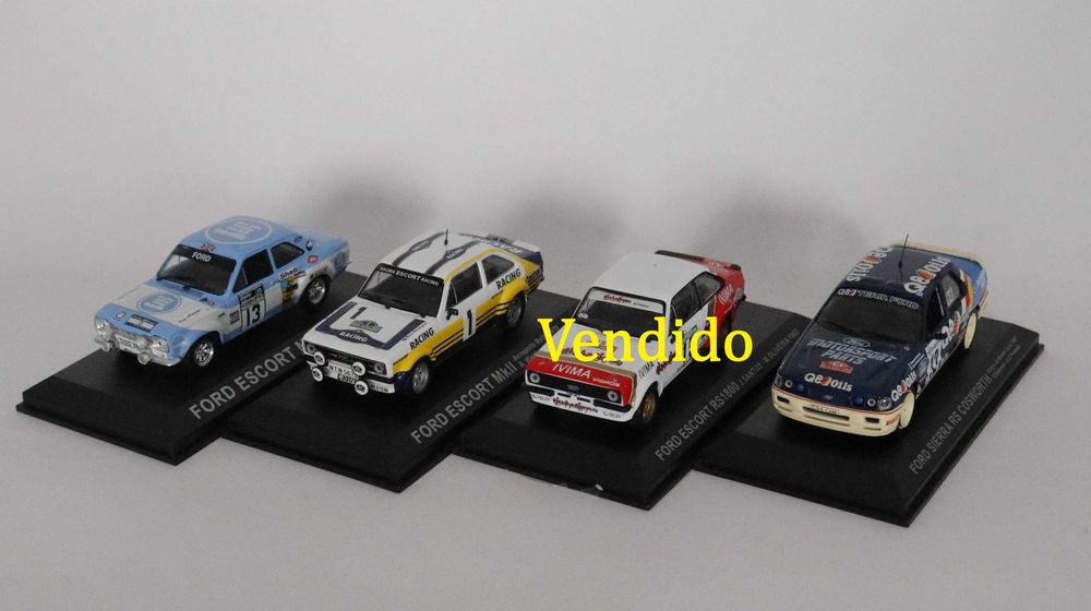 Vendo miniaturas FORD Rally Car da minha coleção Rally 1/43.  25€/un.