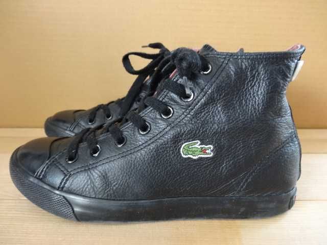 Buty LACOSTE roz 37 Skóra Trampki Sportowe Za kostkę