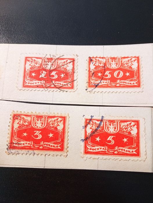 7 selos oficial 1920 - Polonia -  Poczta Polska - 	Polonia
