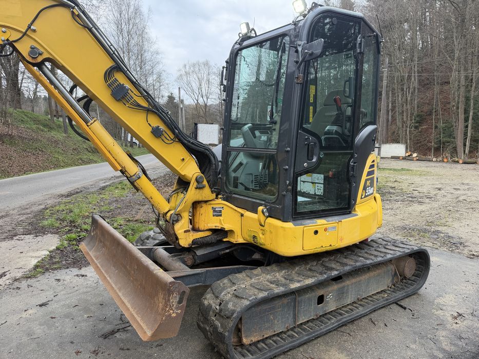 Minikoparka  18r KOMATSU PC55MR-5MO Centralne SMAROWANIE Kpl  Lyzek