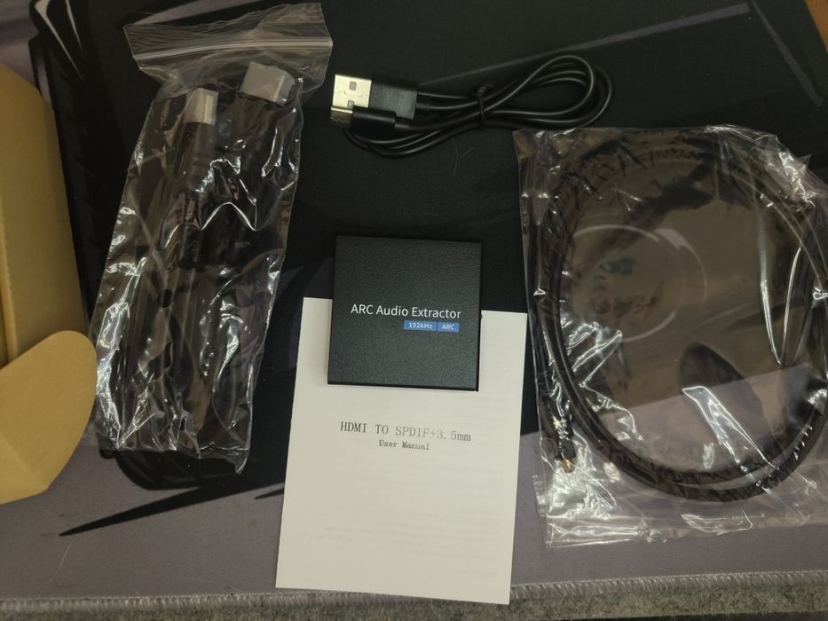 Extrator de Áudio HDMI ARC para Óptico (SPDIF) + Jack 3.5mm — NOVO