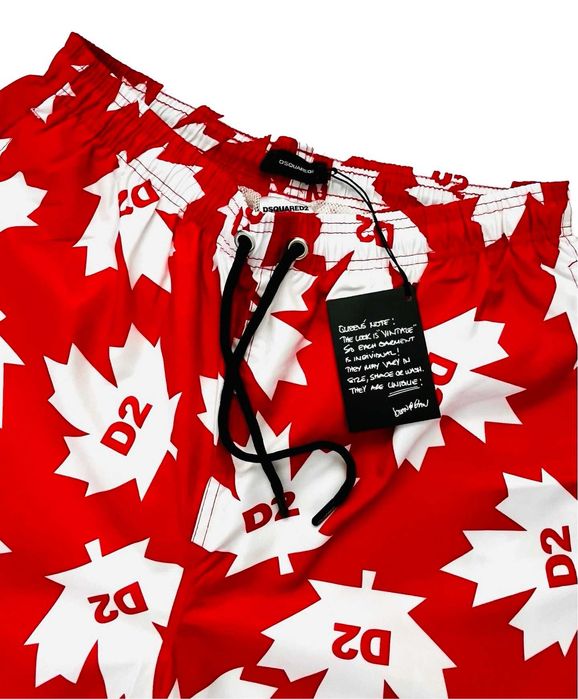 Dsquared2 DSQ2 kąpielówki czrerwone plażowe XL