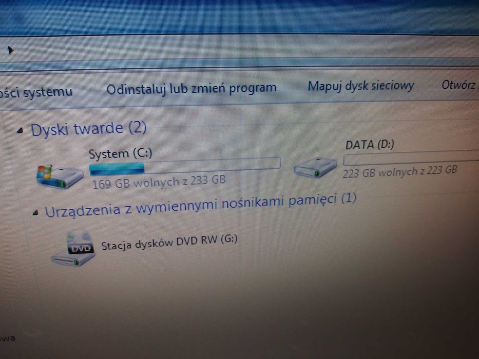 Czarny komputer OPTIMUS retro z oryginalną plombą gwarancyjną i Win 7