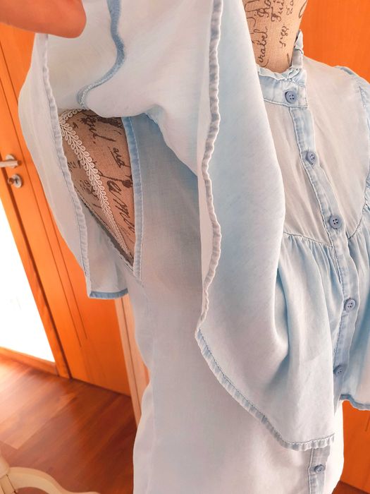 Camisa azul Pull & Bear