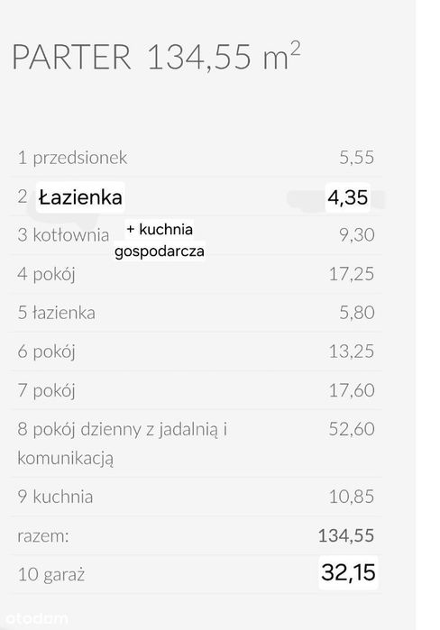 Dom parterowy na sprzedaż