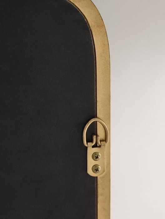 Espelho de parede madeira dourado Zara Home