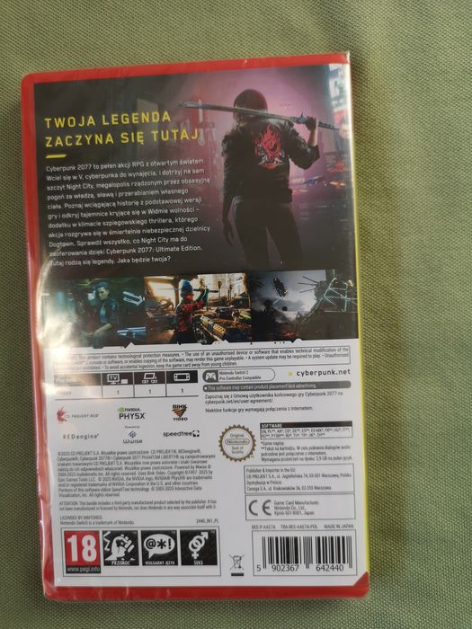 Cyberpunk 2077 -nowa, folia -Nintendo switch 2