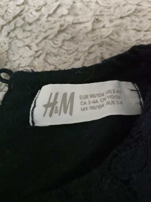 Piękna, wizytowa sukienka h&m , rozm 98/104