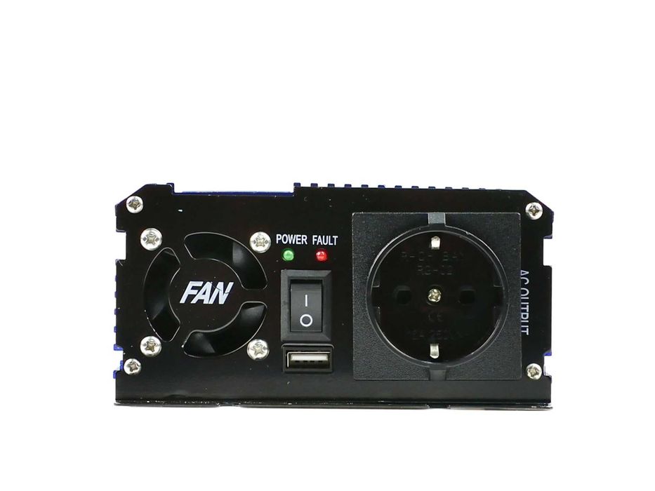 PRZETWORNICA NAPIĘCIA PRĄDU sinus 24V 230V 500W 1000W samochodowa 1888