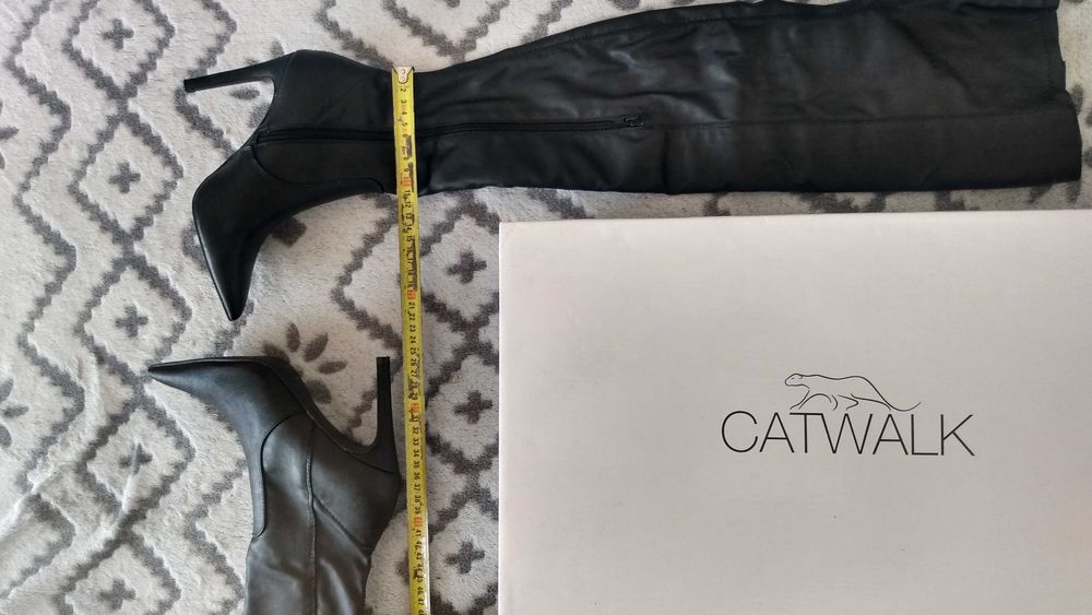 Buty koty catwalk 37 czarne stan idealny