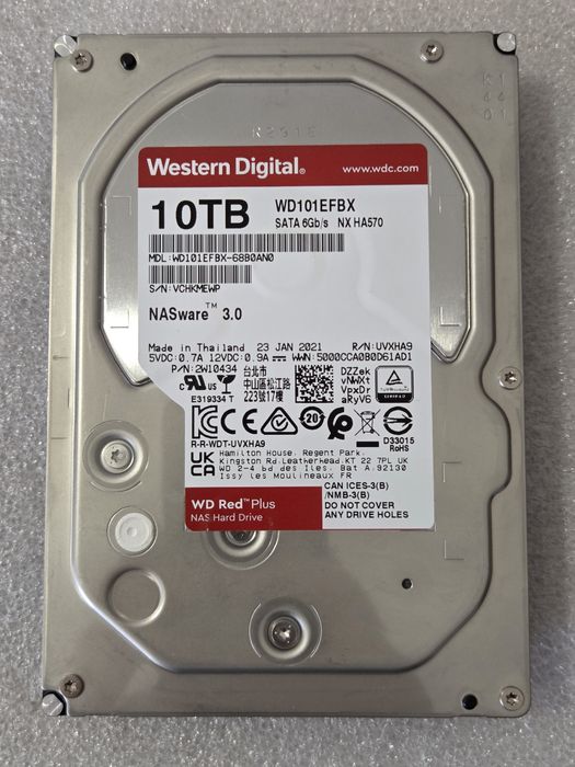 3.5 HDD Жорсткий диск 10Tb, WD Red WD101EFBX