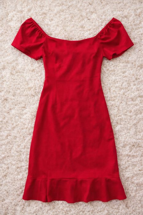 seksowna czerwona sukienka hiszpanka