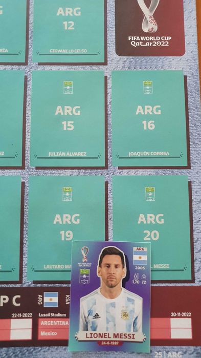 Coleção cromos FIFA WORLD CUP QATAR 2022