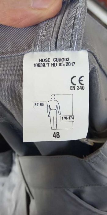 Wolfgang Mauser spodnie robocze, różne rozmiary