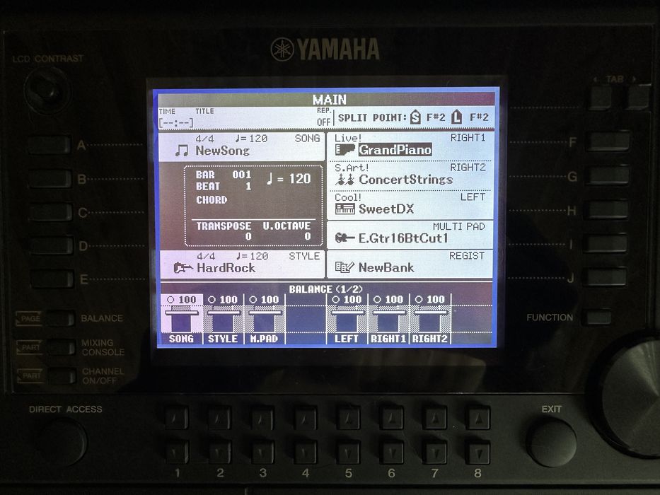 keyboard YAMAHA PSR-S750