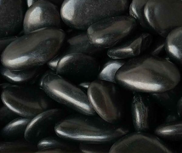 CZARNY OTOCZAK POLEROWANY Kamień Akwarium Masażu Nero Polished Stone