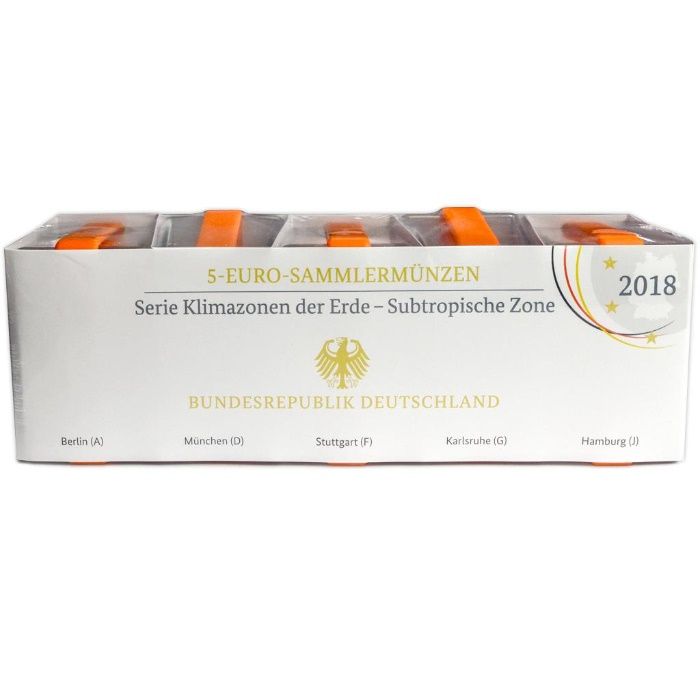 Alemanha PROOF - 5 Euros - 5 Letras-2018-RARA