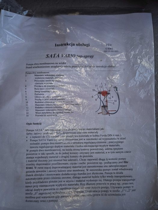 Pompa SATA-VARIO top-spray