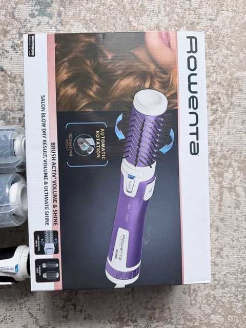 Suszarko-lokówka Rowenta Brush active' volume&shine, na gwarancji