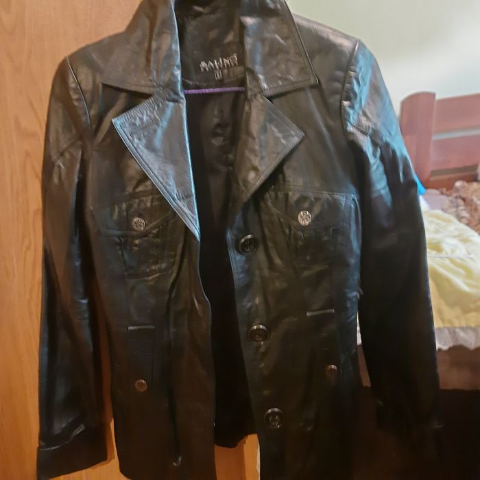 Шкіряна куртка піджак