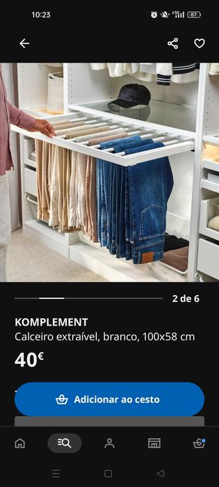 Calceiro IKEA 2unidades