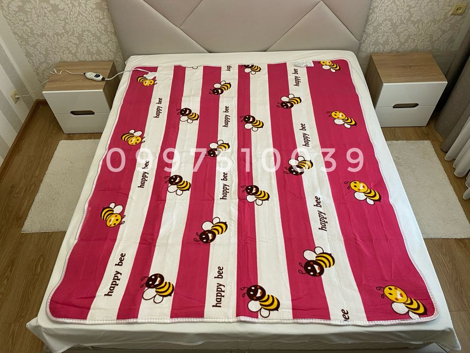 150х180 см Простирадло з підігрівом 2-х зонне. Электропростынь електро