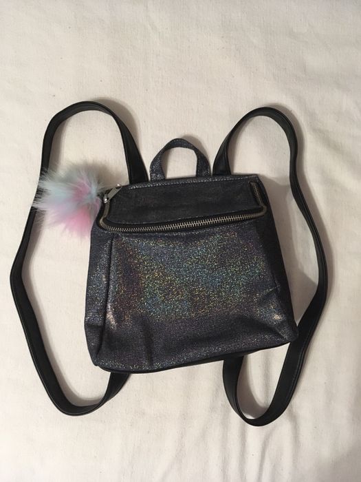 Рюкзак рюкзачок новый M&S блестки помпон