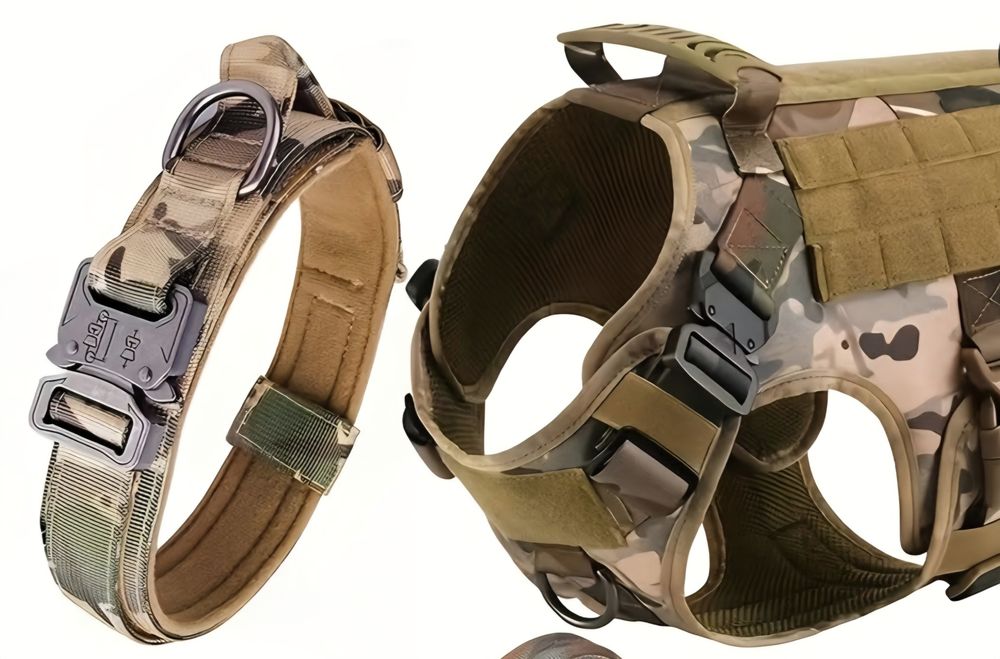 Coleira Arnes militar Cães