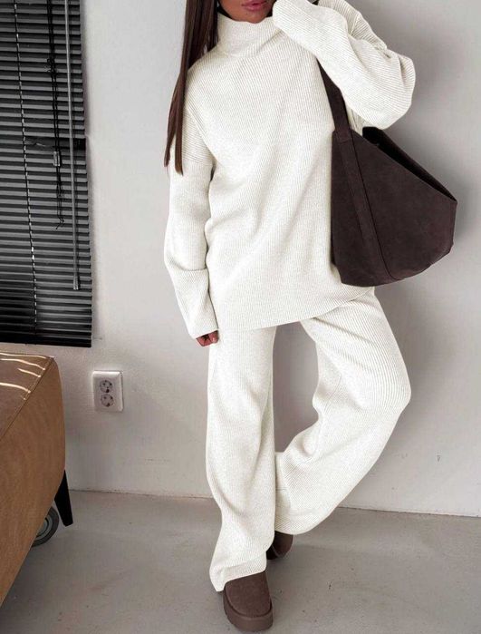 Костюм жіночий ангора светр і прямі штани | костюм женский модель 1670