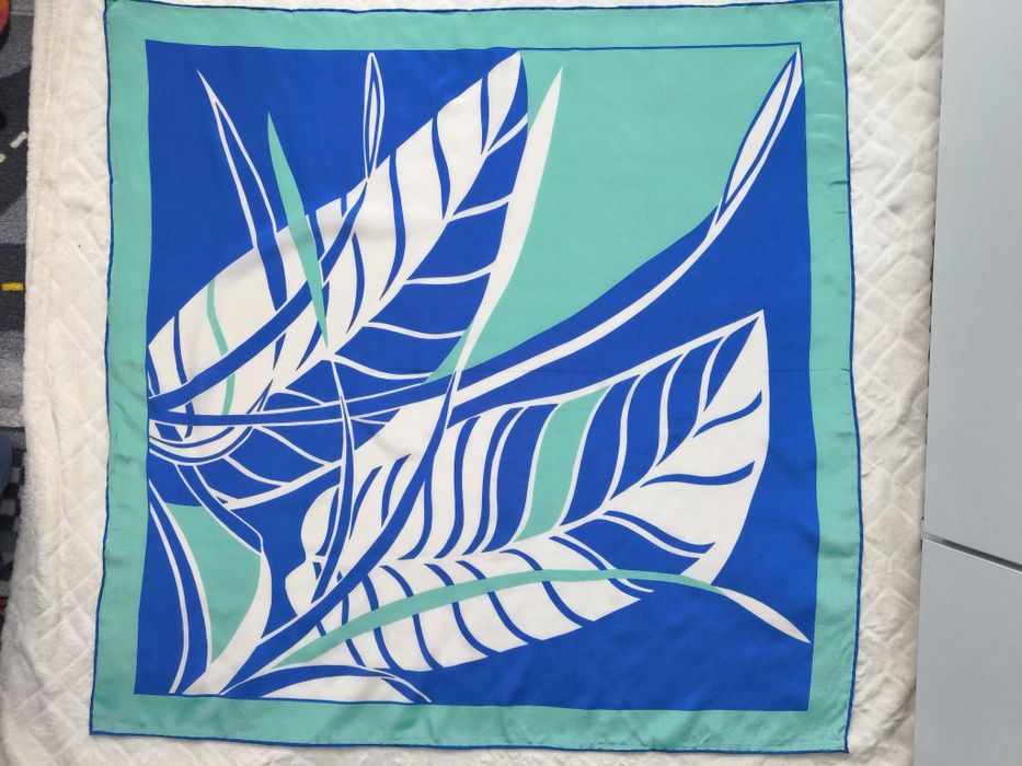 Jedwabna chusta 100% Pure silk czysty jedwab 74x74