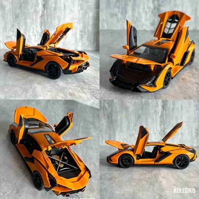 Машинка металева 1:32, інерція, світло, звук