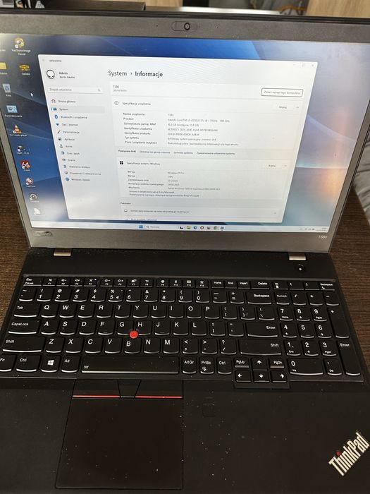 Lenovo ThinkPad T580 | i5-8350U | 16GB RAM | Win 11 Pro | Biznesowy