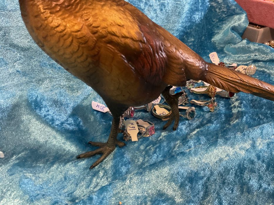 Pheasant Sculpture, 35 cm, Bronze / Other Listings Below64551679051651122