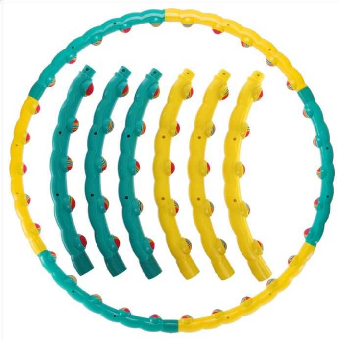 Обруч разборной массажный Хула Хуп 92 см. Фитнес, гимнастика
